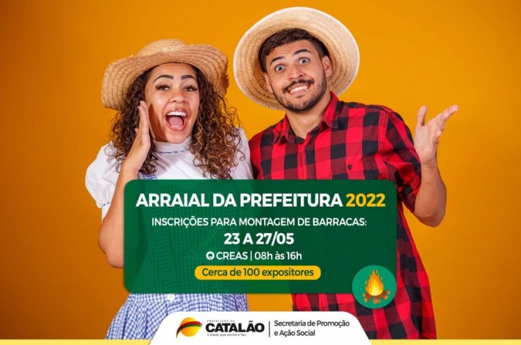 Inscrições para participar do tradicional Arraial da Prefeitura começam dia 23 de maio