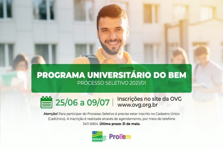 Programa Universitário do Bem: Estado oferece bolsas de estudo para população carente em Catalão