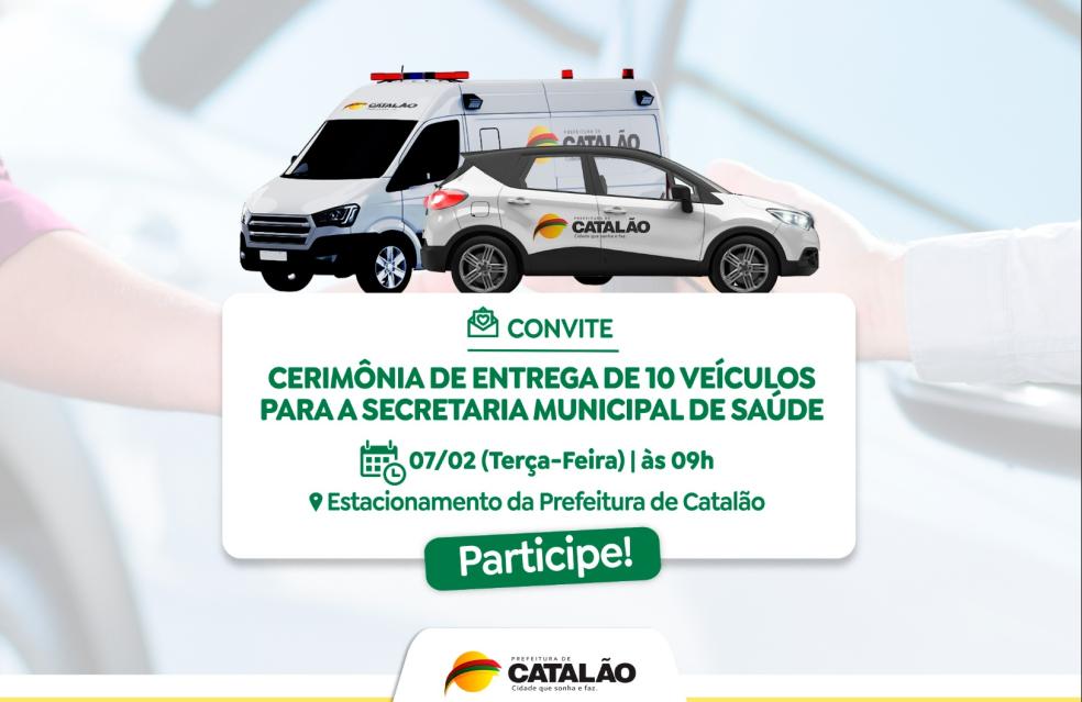Prefeitura de Catalão entregará na próxima terça-feira novos veículos para reforçar a frota da Secretaria de Saúde