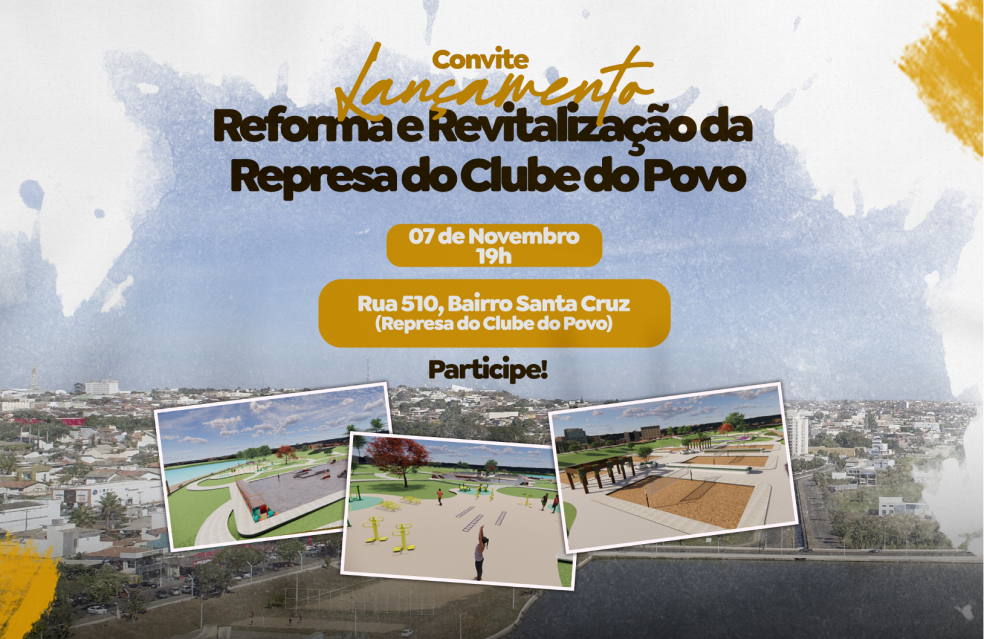 Revitalização da Represa Clube do Povo em Catalão terá início na próxima terça (07)