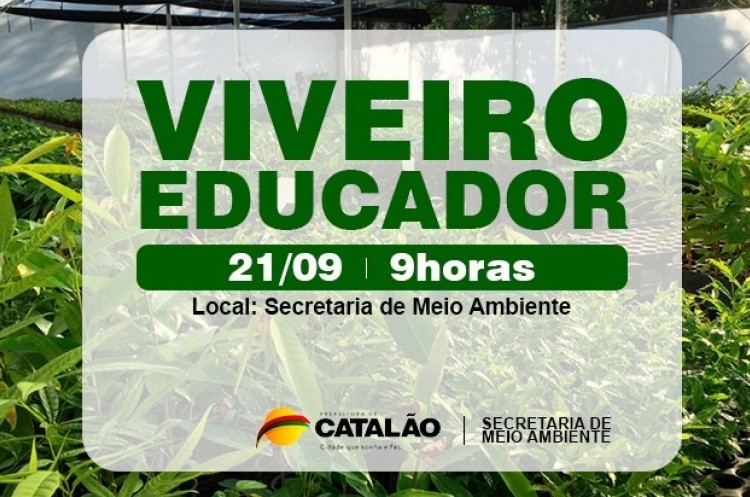 Projeto Viveiro Educador acontece nesta quinta-feira (21) 