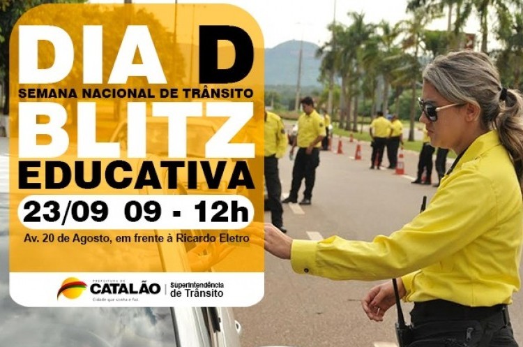 Dia D da Semana Nacional de Trânsito é neste sábado com simulação de resgate e blitz educativa