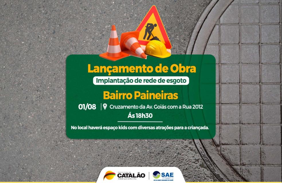 Bairro Paineiras receberá rede de esgoto