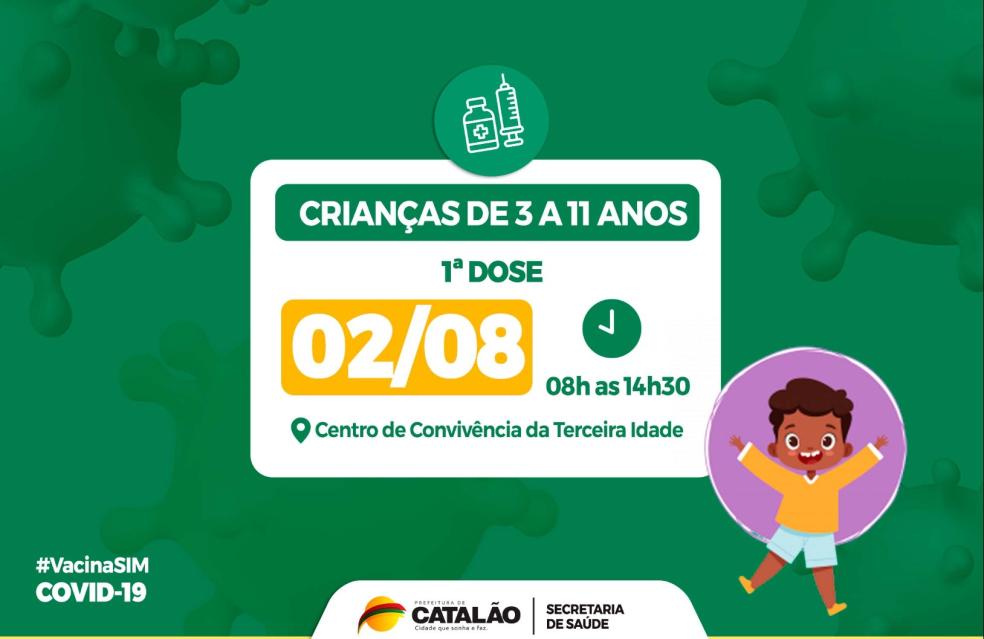 Covid-19: Saúde convoca crianças de 3 a 11 anos para receberem a vacina pediátrica