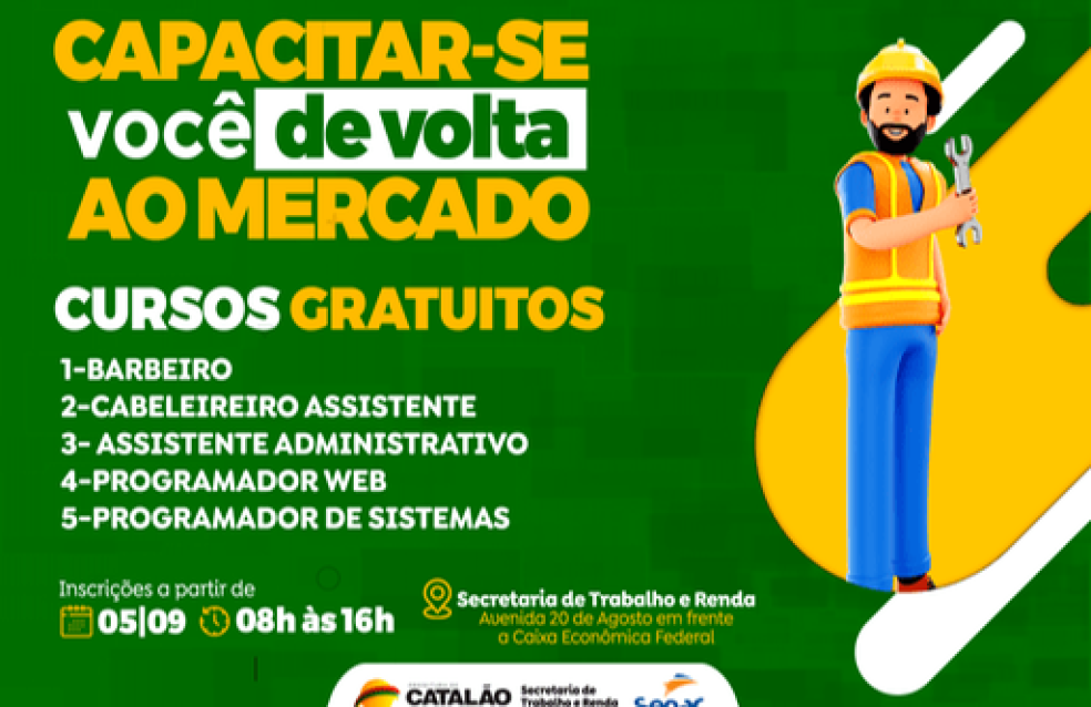 Capacitar-se: abertas inscrições para novas vagas em programa gratuito de capacitação profissional