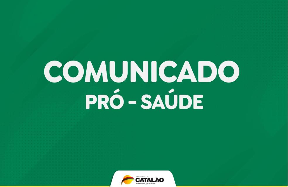 Comunicado | Pró – Saúde