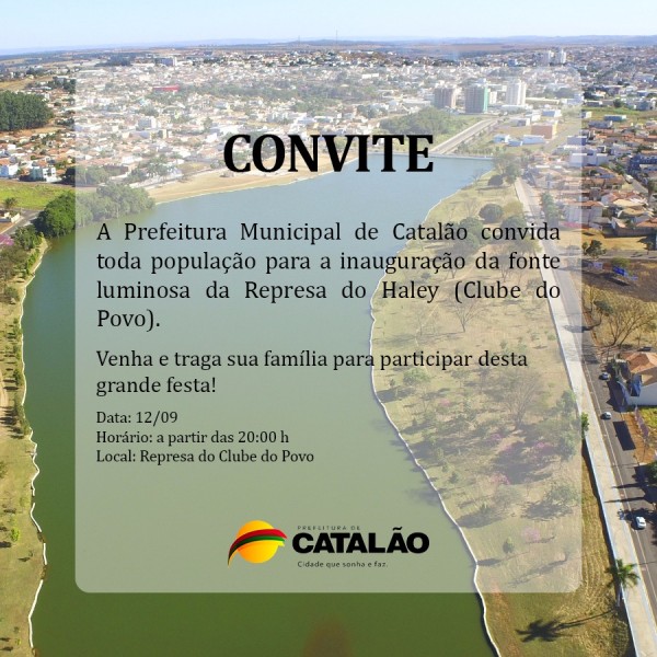 Fonte Luminosa da Represa do Haley será inaugurada nesta terça-feira