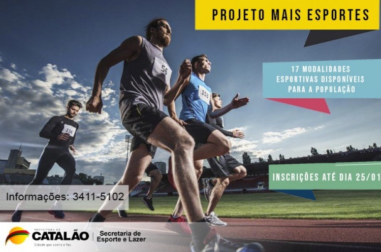 Aberta temporada de inscrições para o Projeto Mais Esportes
