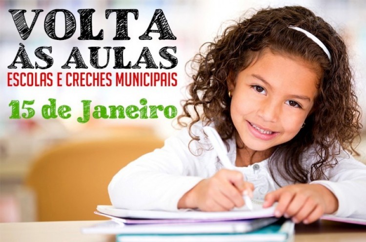 Escolas e creches municipais retomam as aulas no dia 15