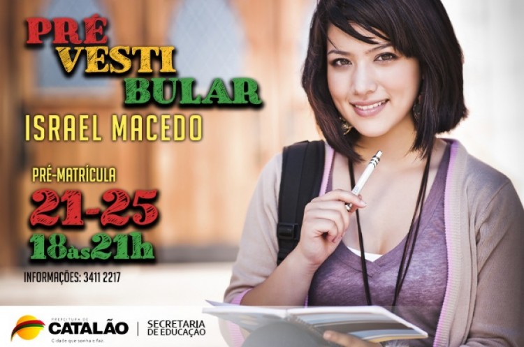 Últimos dias: Pré-inscrições para cursinho Israel Macedo terminam na sexta-feira