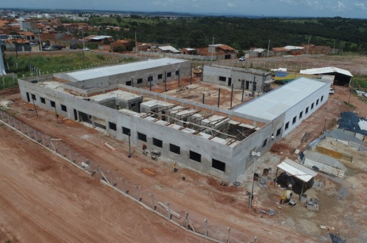 Centro de Dependentes Químicos de Catalão: praticamente metade da obra já está concluída