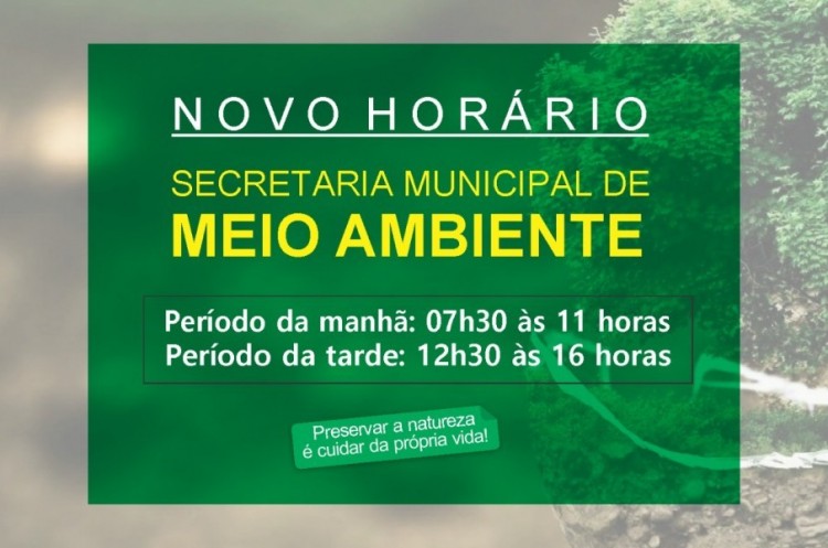 SEMMAC - Alteração no horário de atendimento ao público