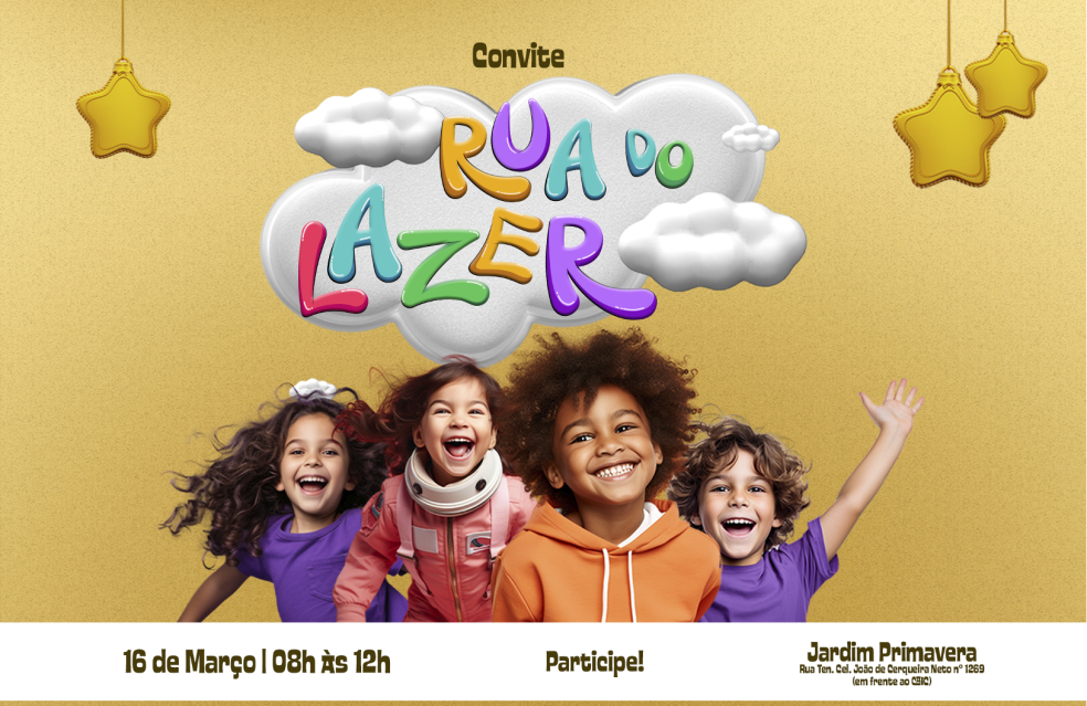 Rua do Lazer acontecerá no Jardim Primavera em Catalão