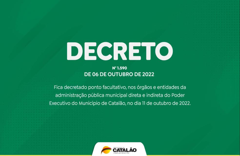 DECRETO Nº 1.590 DE 06/10/2022