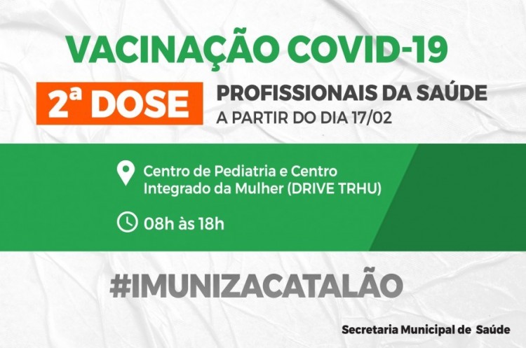 Profissionais da área da saúde começarão a receber 2ª dose da vacina contra Covid-19