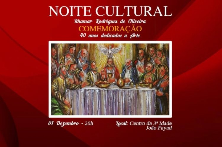 Noite Cultural vai leiloar telas do pintor Ithamar Rodrigues 
