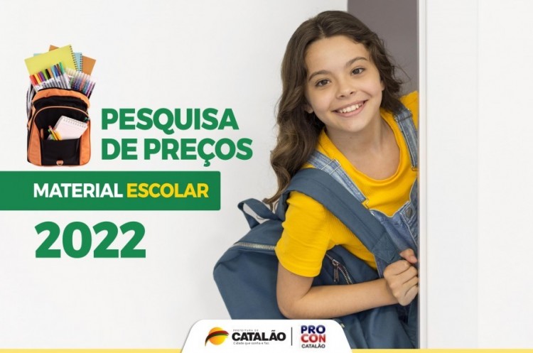 Procon Catalão: divulgada pesquisa de preços de material escolar