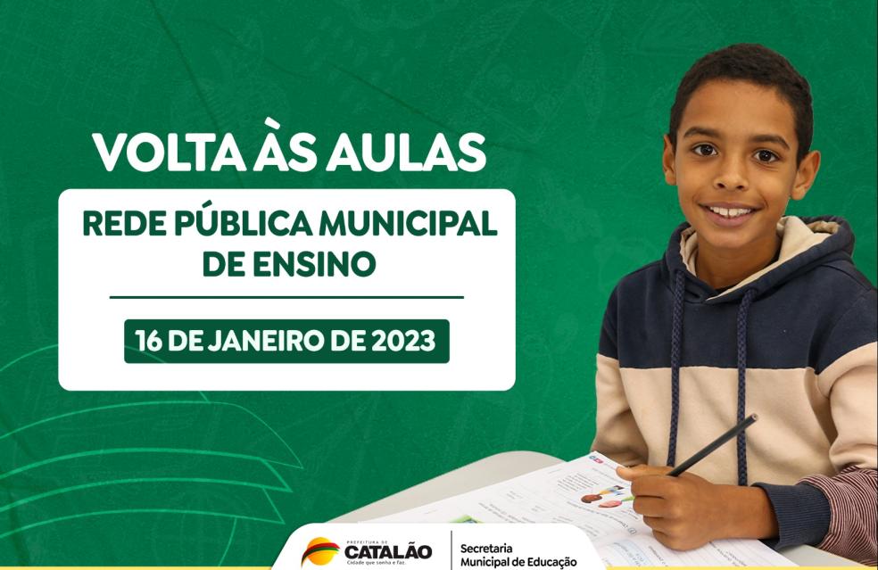 Em Catalão, aulas na rede municipal voltam em 16 de janeiro