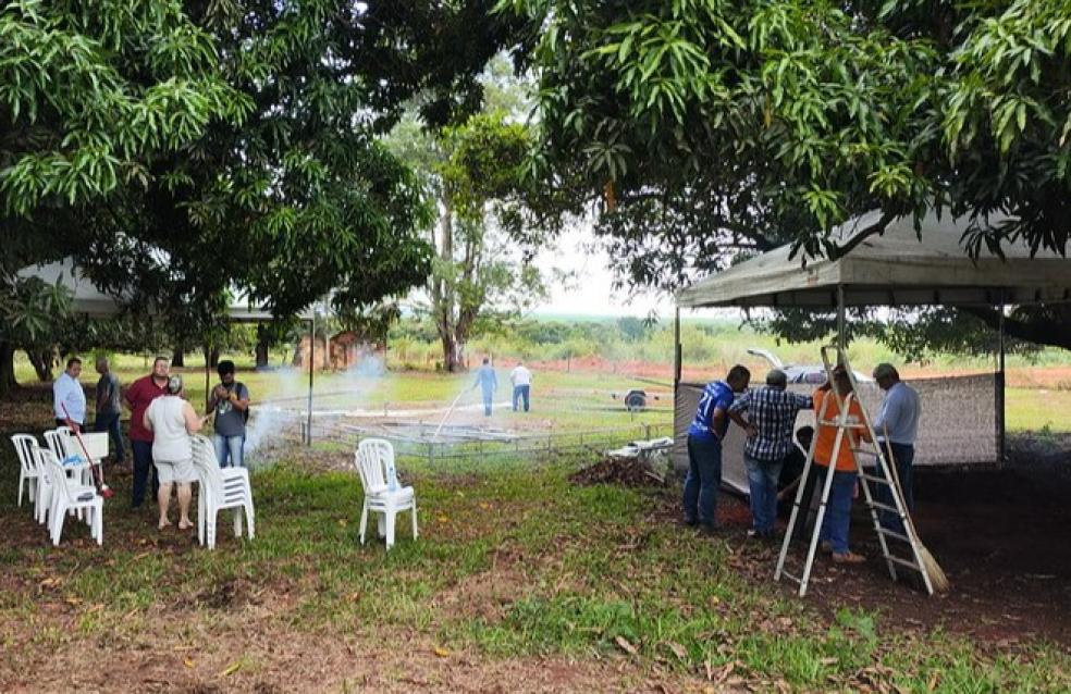 Prefeitura monta ponto de apoio a romeiros em Santo Antônio do Rio Verde