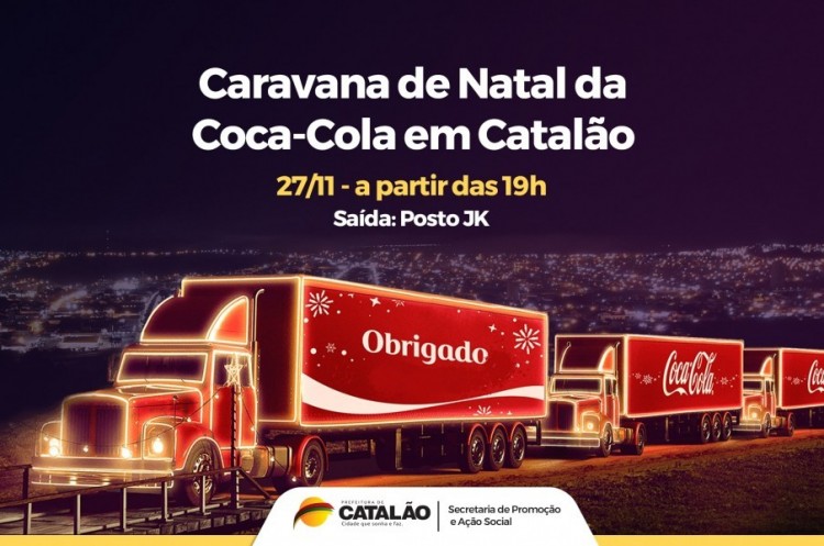 Catalão receberá a Caravana de Natal da Coca-Cola 