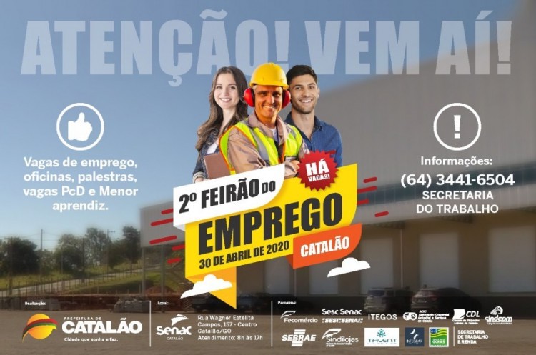 Catalão terá segundo Feirão do Emprego