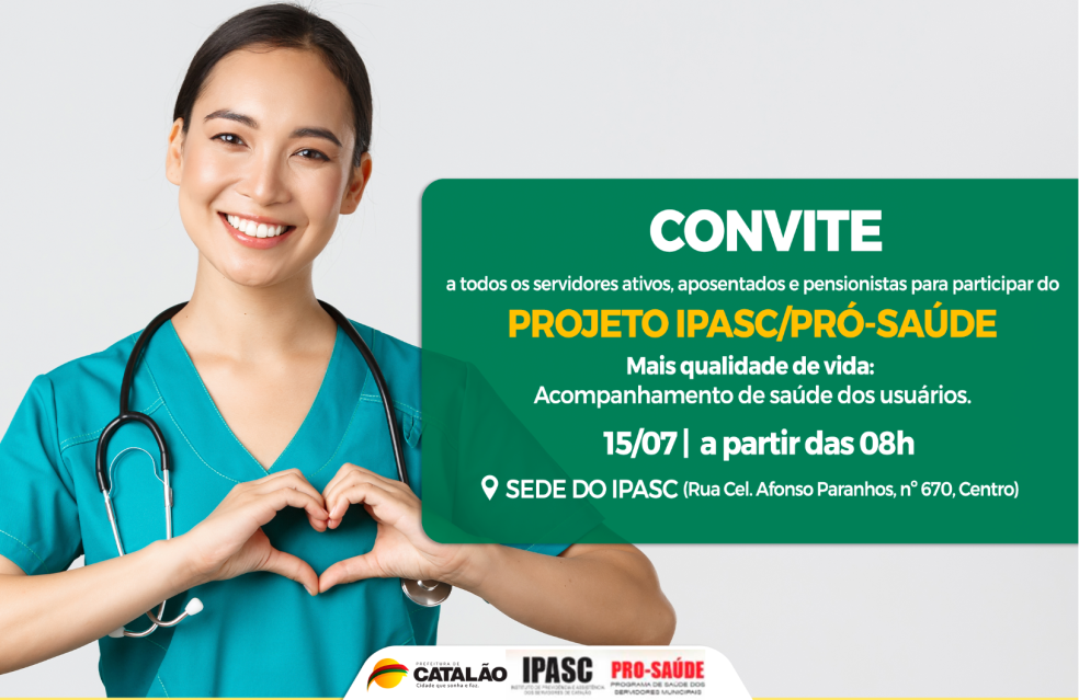Em Catalão, servidores ativos, aposentados e pensionistas do IPASC receberão serviços de saúde no Instituto