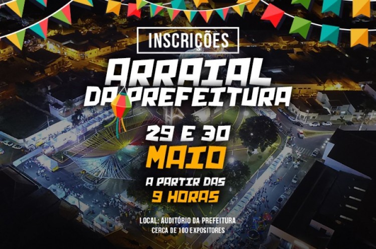 Inscrições para a Festa Junina da Prefeitura
