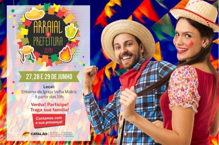 Arraial da Prefeitura: acelerada montagem da estrutura