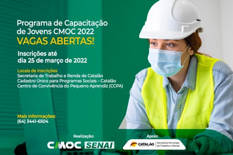 Abertas inscrições para o Programa de Capacitação para Jovens 2022