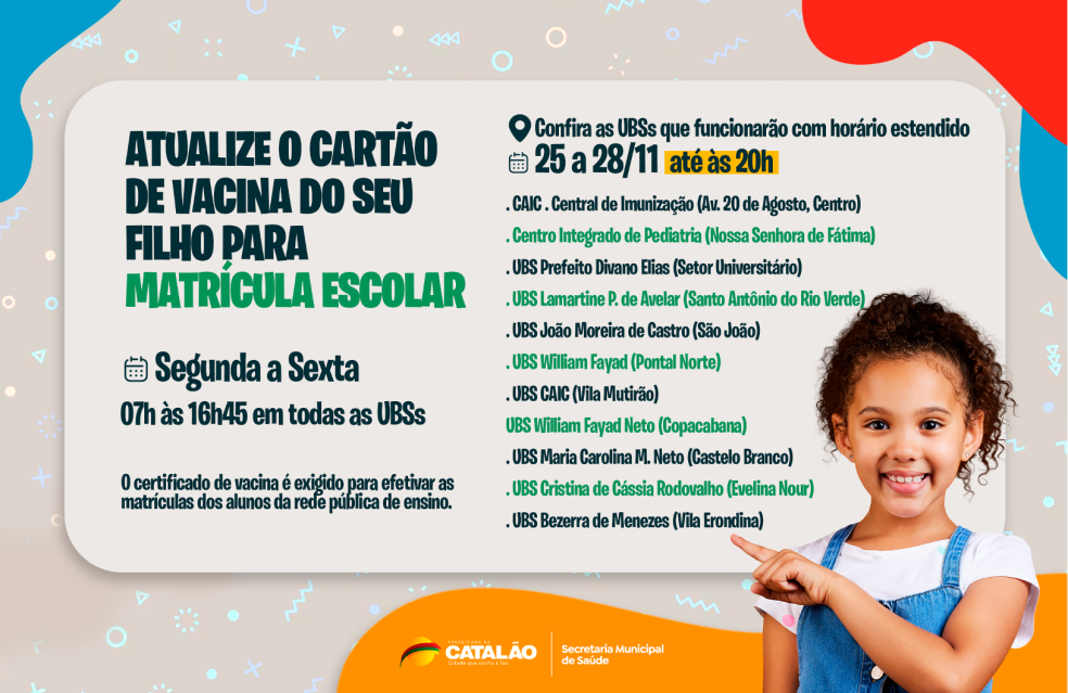 Unidades de saúde de Catalão abrirão até as 20h para emitir certificado de vacina