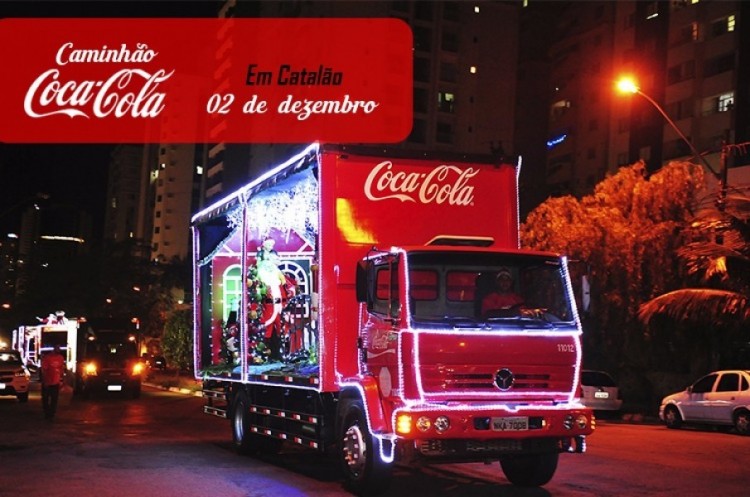 Sábado - Prefeitura inclui Catalão no roteiro da Caravana de Natal da Coca-Cola 