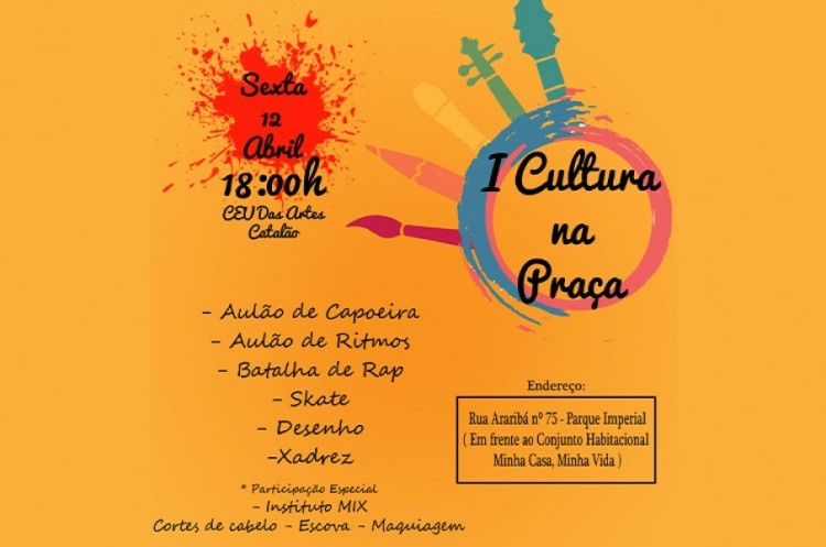 Sexta-feira tem “Cultura na Praça” no CEU das Artes