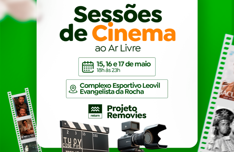 Projeto Re.Movies leva sessões de cinema ao ar livre para a comunidade de Catalão