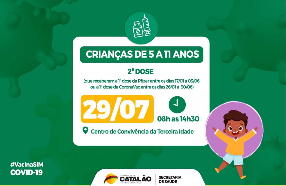 Covid-19: Saúde convoca crianças de 5 a 11 anos para receberem a segunda dose da vacina pediátrica