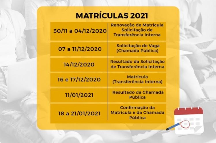Atenção pais de alunos: divulgados prazos para renovação de matrícula, solicitação de vagas e transferência para 2021 na rede municipal de ensino