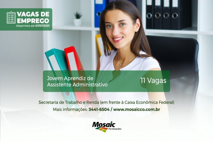 Inscrições abertas para Assistente Administrativo Aprendiz em Catalão