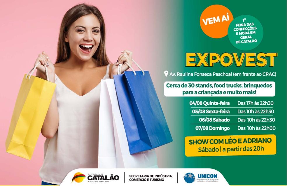 ExpoVest: Vem aí a primeira feira de moda em geral e confecções de Catalão