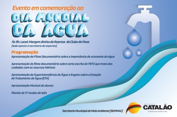 SEMMAC promove evento em comemoração ao Dia Mundial da Água