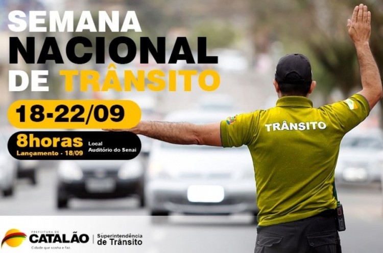 Semana Nacional de Trânsito começa na segunda (18)