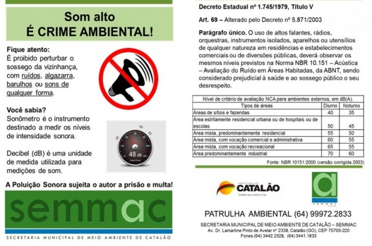 Operação Silêncio: SEMMAC segue coibindo e punindo perturbadores do sossego