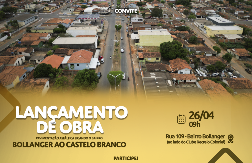 Prefeitura de Catalão vai ligar o Castelo Branco ao bairro Bollanger