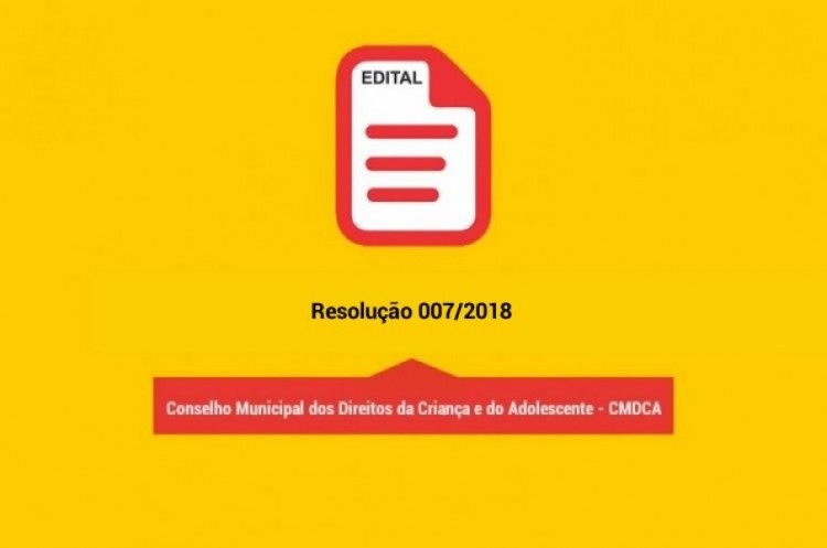 Resolução 007/2018 - CMAS