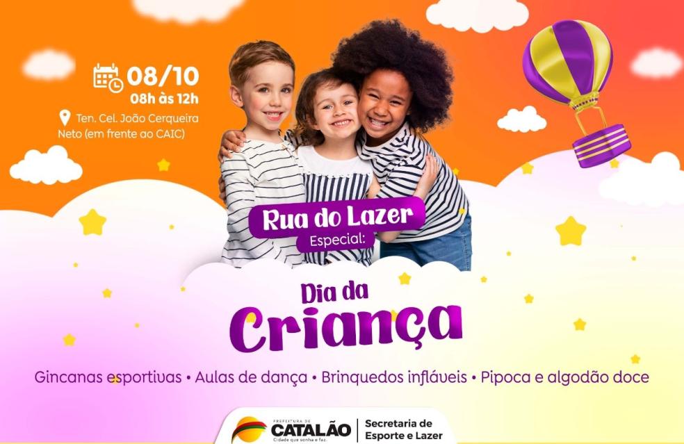 Projeto Rua do Lazer em Catalão acontecerá neste sábado no Bairro Primavera