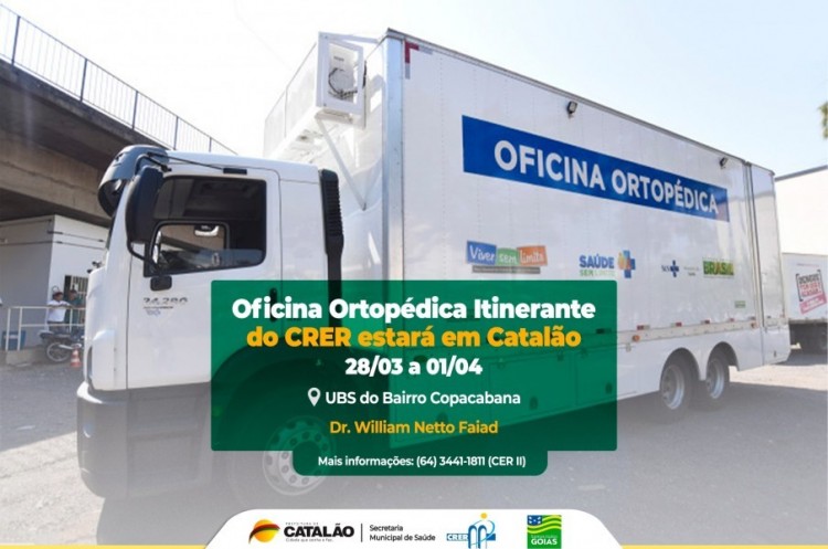 Catalão receberá a Oficina Ortopédica Itinerante do CRER