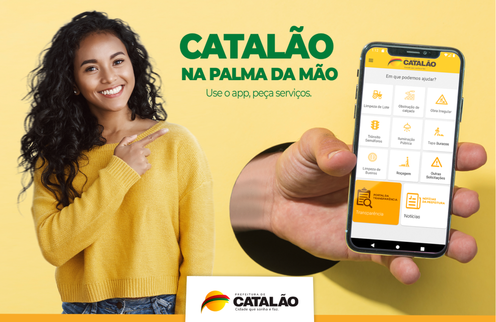 Saiba como solicitar serviços da Prefeitura pelo App “Catalão na Palma da Mão”