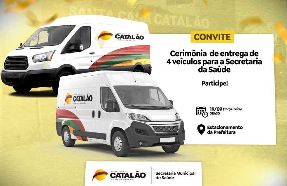 Prefeito Adib Elias entregará nesta terça-feira (19) novos veículos para a Saúde de Catalão