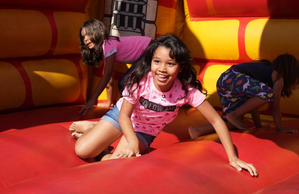 Centenas de crianças se divertiram na Rua do Lazer no Jardim Primavera em Catalão