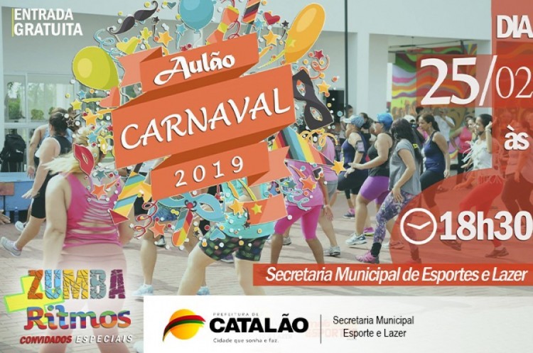 Secretaria de Esportes e Lazer promoverá Aulão de Carnaval de graça para toda população