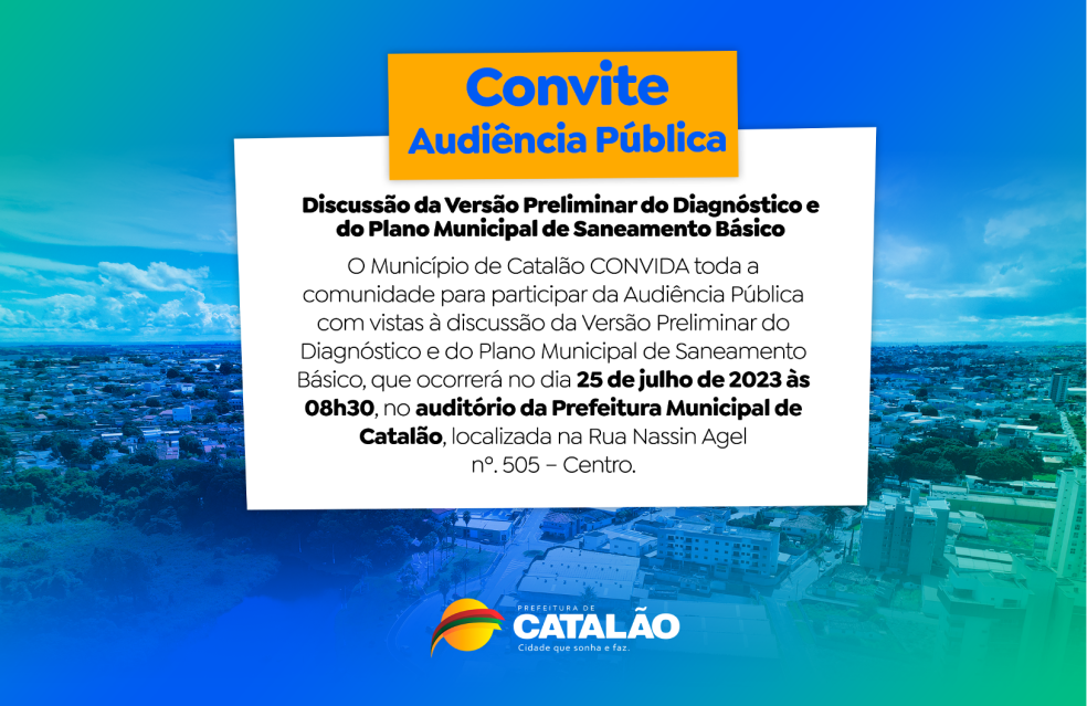 CONVITE | AUDIÊNCIA PÚBLICA