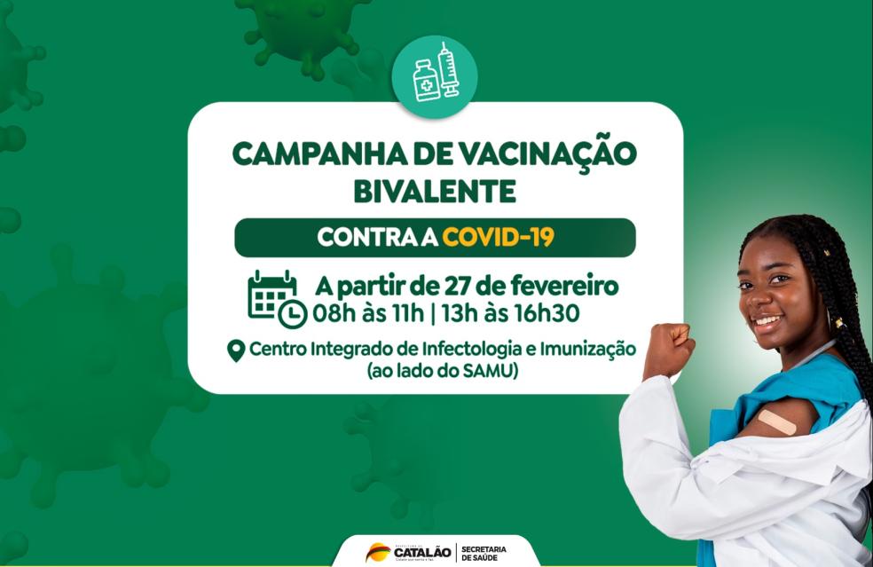 Campanha de vacinação bivalente contra a covid-19 começa em Catalão